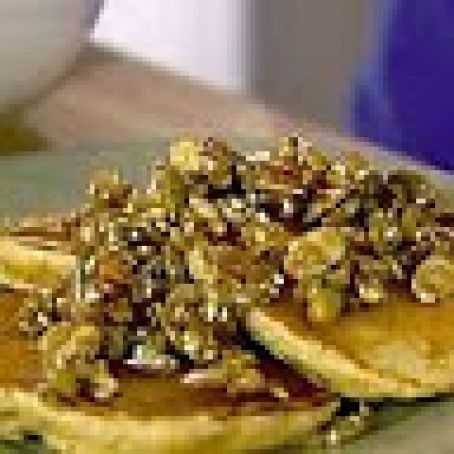 Whole-Wheat Pancakes with Nutty Topping