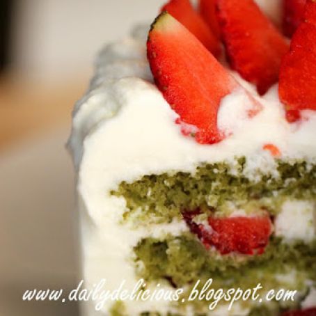 CAKE - Matcha Strawberry Shortcake