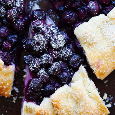 Blueberry galette