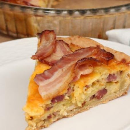 Maple Bacon Potato Quiche