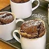 Mini Chocolate Souffle with Espresso Creme Anglaise