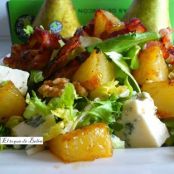 ENSALADA DE PERA Y VINAGRETA DE MANZANA