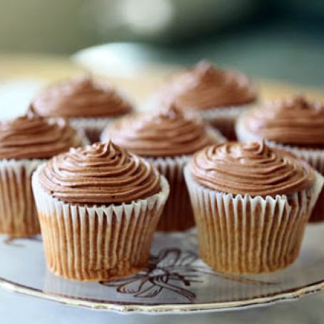 Ovaltine Cupcakes with Nutella frosting