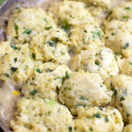 Salsa Verde Chicken and Dumplings