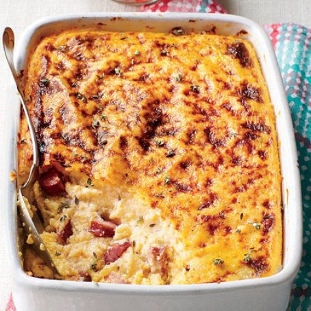 Smoky Sausage-and-Grits Casserole