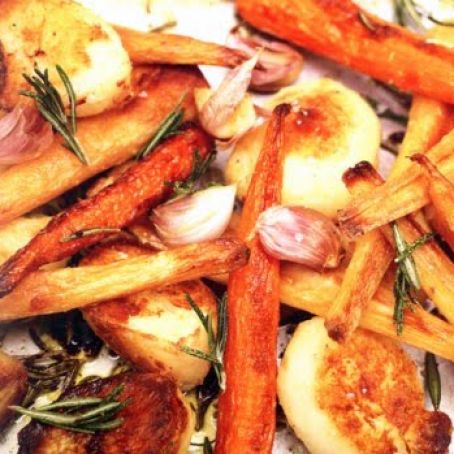 Roasted Potatoes, Parsnips, and Carrots