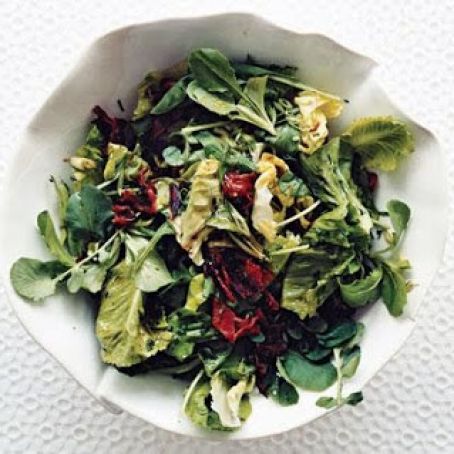 CRISP WINTER SALAD w/WARM SWEET VIN