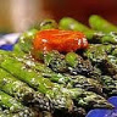 Grilled Asparagus with Barbecue Butter