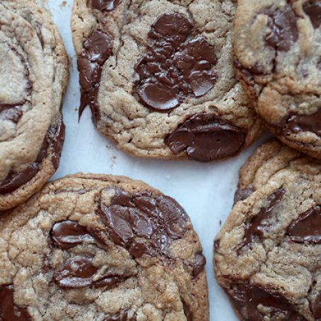 Melty Salted Caramel Hazelnut Chocolate Chunk Cookies