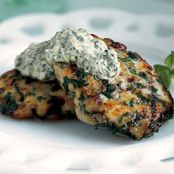 Herbed Fish Cakes with Green Horseradish Sauce
