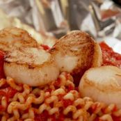 Seafood Pasta in a Foil Package