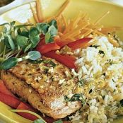 Salmon, Crispy Orange-Glazed