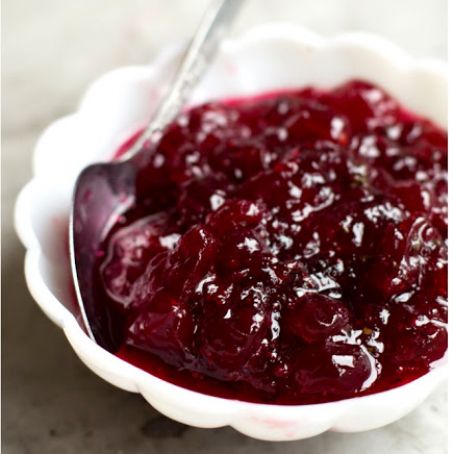 Cranberry Sauce with Mint