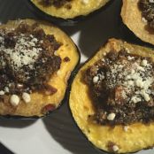 Sausage Stuffed Acorn Squash