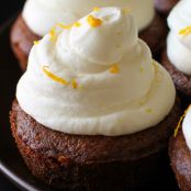 Gingerbread Cookie Cups with Orange Cream