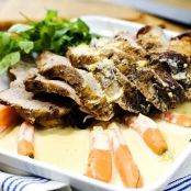 Fläskkarré med senapssås och äppelmos (pork loin)