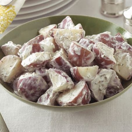 New Potatoes in Creamy Dill Sauce