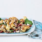 Roasted Cauliflower Salad with Lentils and Dates