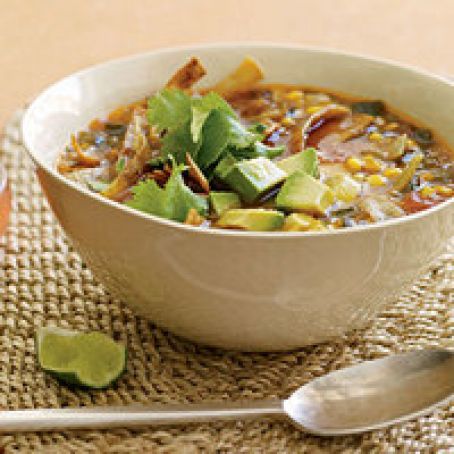 Corn and Salsa Tortilla Soup