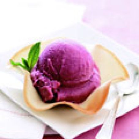 TULIPES WITH RASPBERRY SORBET