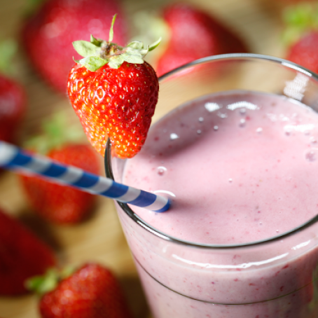 Straw-Nana Flip Smoothie