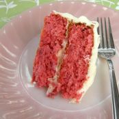 Fresh Strawberry Cake With Cream Cheese Icing