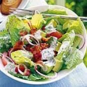 BLT Salad with Creamy Basil Dressing