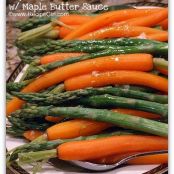 Asparagus and Carrots with Maple-Butter Sauce