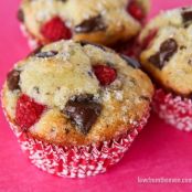 Raseeberry/chocolate muffine