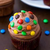 Chocolate Cupcakes with Creamy Nutella Frosting