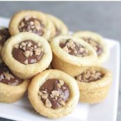 Nutella Filled Sugar Cookie Cups