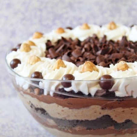 Chocolate-Hazelnut Mousse Trifle
