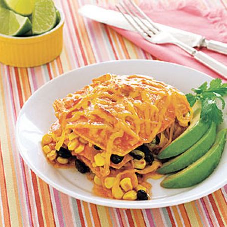 Slow-Cooker Enchilada Casserole