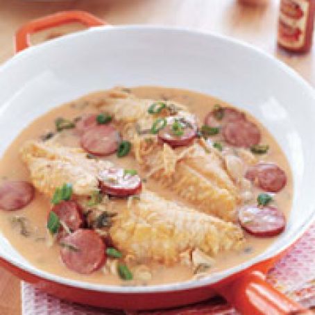 Snapper Andouille Sauce