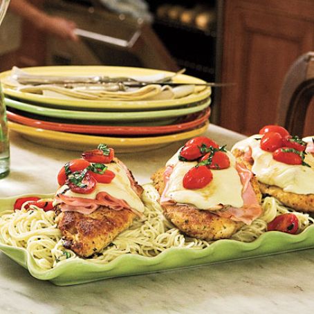 Meals (Pan-Fried Chicken-and-Ham Parmesan)