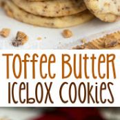 Toffee Butter Icebox Cookies