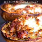 Tomato Pesto Spaghetti Squash Bake