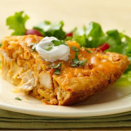 Impossibly Easy Chicken Taco Pie