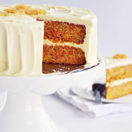 Orange Ginger Carrot Cake with White Chocolate Frosting