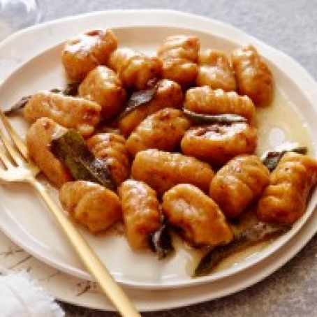 Sweet Potato Gnocchi with Maple Cinnamon Sage Brown Butter