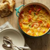 Peruvian Shrimp-and-Corn Chowder