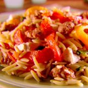 Orzo with Sausage, Peppers and Tomatoes (Giada De Laurentiis)