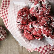 Red Velvet Gooey Butter Cookies