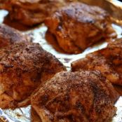 Crispy Curry Rub Chicken Thighs .. low carb