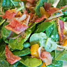 Jowl Bacon Spinach Salad