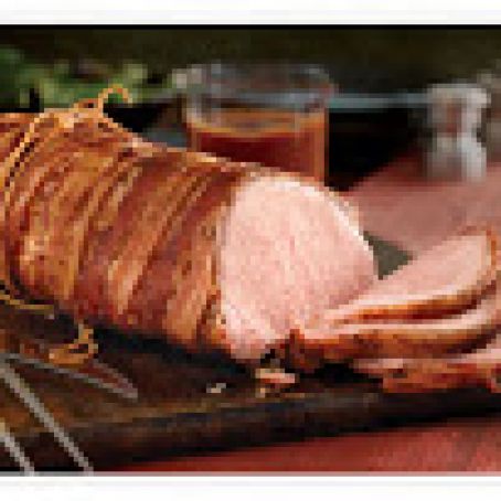 Simply Saucy Bacon-Wrapped Pork Loin
