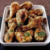 Chicken Drumsticks & Garlic Potatoes