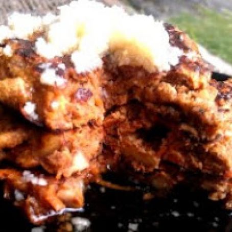 Paleo Carrot Cake Pancakes from PaleOMG