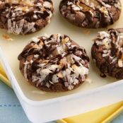 Chocolate-Coconut Thumbprint Cookies
