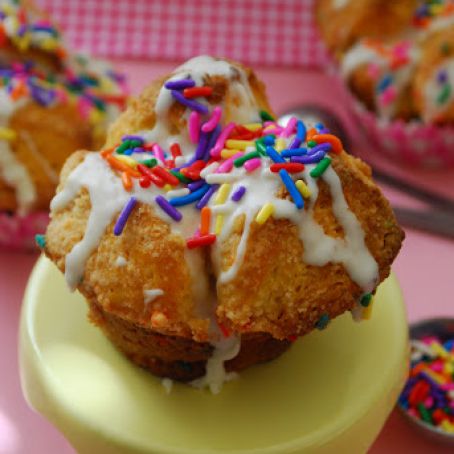 Cake Batter Monkey Bread Muffins